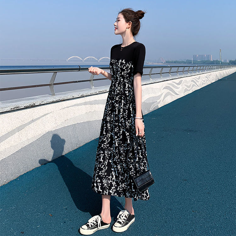 夏季碎花连衣裙2021新款法式初恋桔梗温柔森系ins超仙显瘦长裙子