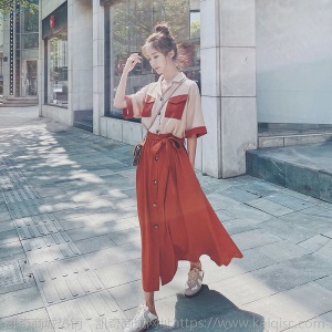 雪纺连衣裙女夏季赫本风温柔系穿搭超仙气质森系初恋法式桔梗长裙