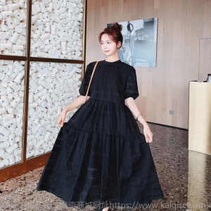 白色超仙甜美连衣裙女夏气质女神范2021新款宽松显瘦法式森系长裙