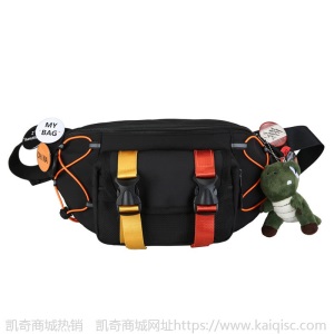 2021新款男士ins潮牌运动学生单肩包休闲腰包时尚工装嘻哈女胸包