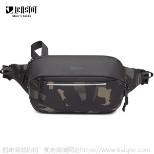新款男士腰包韩版机能胸包简约时尚单肩包运动多功能可扩容斜挎包