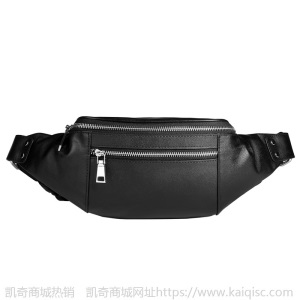 订制批发男真皮腰包休闲挎包多功能手机腰包户外时尚胸包一件代发