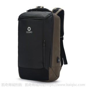 ozuko新款商务背包男户外多功能旅行包 大容量防水17寸电脑双肩包