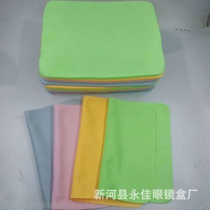 厂家直供眼镜布 超细纤维眼镜布手机饰品洁净布 可定做LOGO