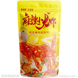 即食水产休闲零食多啦帝蒜香/香辣/麻辣小龙虾96g