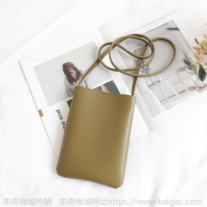 韩版复古竖款手机包ins时尚简约软面小挎包森系文艺休闲单肩小包