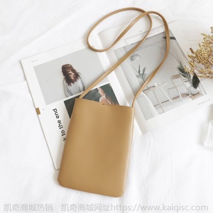 韩版复古竖款手机包ins时尚简约软面小挎包森系文艺休闲单肩小包