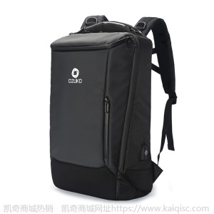 ozuko新款商务背包男户外多功能旅行包 大容量防水17寸电脑双肩包