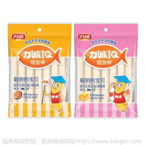 力诚鳕鱼肠10g*8支/袋 即食海鲜鱼肉肠休闲零食儿童食品