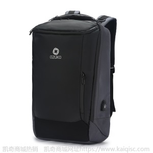ozuko新款商务背包男户外多功能旅行包 大容量防水17寸电脑双肩包
