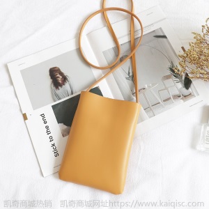 韩版复古竖款手机包ins时尚简约软面小挎包森系文艺休闲单肩小包