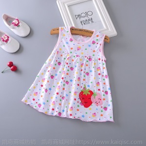 婴儿裙子批发婴幼儿原版裙连衣裙棉卡通绣花公主裙童裙一件代发