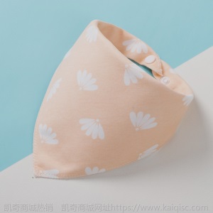 纯棉三角巾 儿童围嘴双面纯棉口水巾定制 防脏吸水婴儿围嘴口水兜