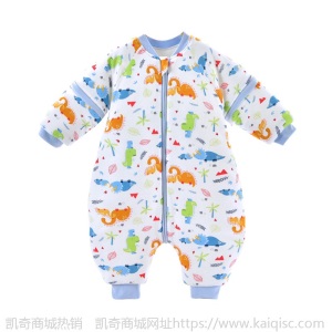 婴儿分腿睡袋冬季加厚宝宝纯棉防踢被儿童睡袋一件代发