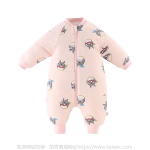 婴儿分腿睡袋冬季加厚宝宝纯棉防踢被儿童睡袋一件代发
