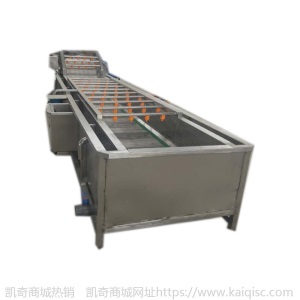 批发土豆红薯气泡清洗机 叶类菜 净菜加工流水线