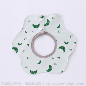 婴儿防水口水巾夏季薄款新生儿纯棉围兜儿童饭兜兜宝宝360度围嘴