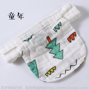 ❤好评率100%❤4层婴儿吸汗巾儿童纱布垫背巾纯棉卡通幼儿园隔汗巾大号宝宝汗巾