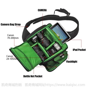 凯奇爆款户外摄像机包单肩斜跨单反相机包数码相机摄影包一件代发