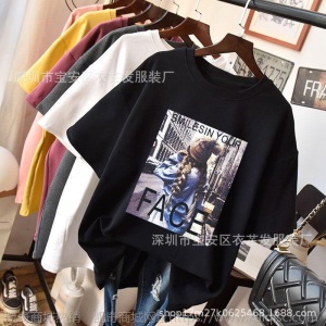 夏季广州尾货1元2元服装 韩版女式衣服短袖t恤 9.9包邮一件代发网