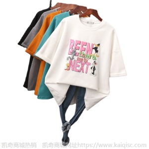 广州9.9包邮服装一件代发女式短袖T恤阿里巴巴批发网1688女装清仓
