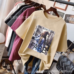 夏季广州尾货1元2元服装 韩版女式衣服短袖t恤 9.9包邮一件代发网