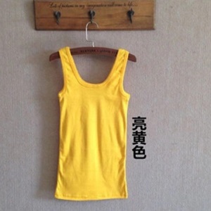 一件代发9.9包邮女装 韩版新款打底运动棉纯色背心女加绒瑜伽