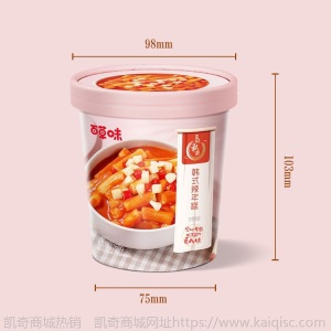 【百草味-韩式辣年糕160g】甜辣风味零食糕点特产美食小吃