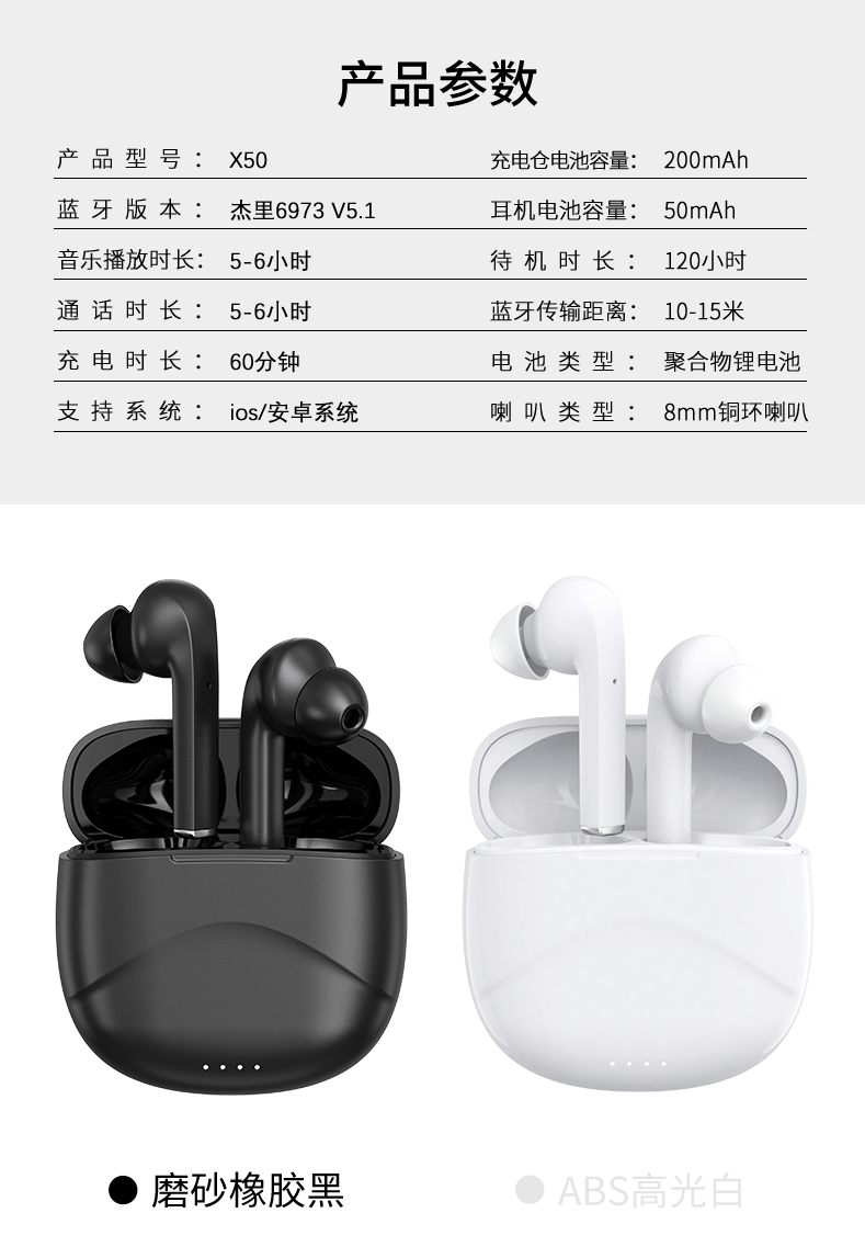 ANCENC双麦降噪耳机