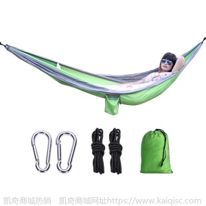 户外用品凯奇热卖双人吊床 210T降落伞布吊床厂家直供定制批发