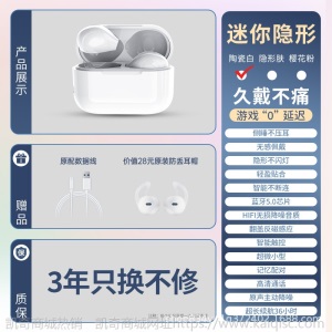 双耳无线蓝牙耳机迷你超小隐形凯奇电商一件代发TWS半入耳式5.1