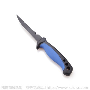 阳江厂家开鱼刀 不锈钢背齿打磷鱼刀 带刀鞘套户外钓鱼用品批发
