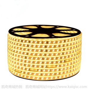 led灯带220v室内吊顶灯带5730三色led灯带高亮双排柔性防水软灯带