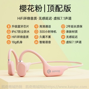 凯奇爆款骨传导耳机 蓝牙5.0便携式运动健身防水无线不入耳耳机