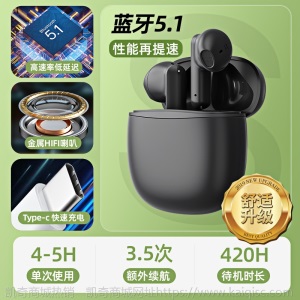 havit/海威特S2新款私模凯奇无线蓝牙耳机tws5.1半入耳式蓝牙耳机