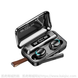 F9指纹触摸无线蓝牙耳机tws真立体音入耳式数显F9笑脸5.0运动双耳