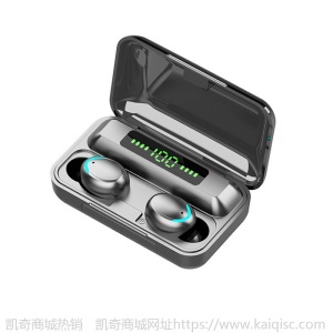 F9指纹触摸无线蓝牙耳机tws真立体音入耳式数显F9笑脸5.0运动双耳