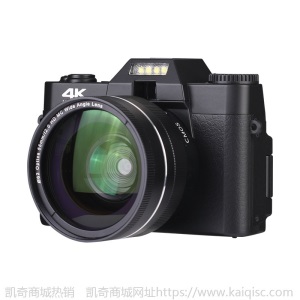 凯奇新款4K高清4800万像素入门微单数码照相机家用旅行带WIFI相机
