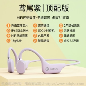 凯奇爆款骨传导耳机 蓝牙5.0便携式运动健身防水无线不入耳耳机