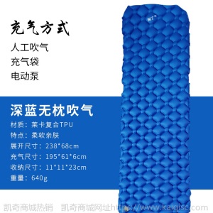充气垫户外用品气垫床露营便携自动充气床垫防潮帐篷垫野营垫凯奇