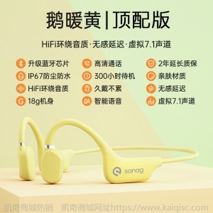 凯奇爆款骨传导耳机 蓝牙5.0便携式运动健身防水无线不入耳耳机