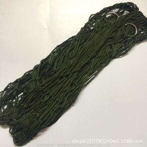 户外用品加粗网状野营吊床 尼龙绳单人吊床 尼龙绳吊床 网眼吊床