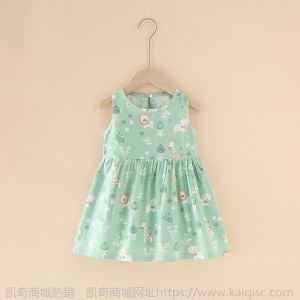 女童连衣裙2021童裙新款儿童纯棉中大童小女孩公主裙连衣裙 女童
