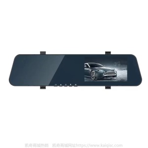 汽车行车记录仪高清后视镜1080P双镜头带倒车影像带电子狗一体机