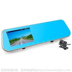 汽车后视镜行车记录仪前后双录1080p带倒车影像一体机凯奇新款DVR