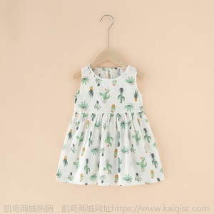 女童连衣裙2021童裙新款儿童纯棉中大童小女孩公主裙连衣裙 女童