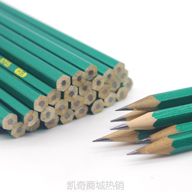 铅笔批发小学生文具2b六角绿杆铅笔写字笔绘图笔考试涂卡笔hb铅笔