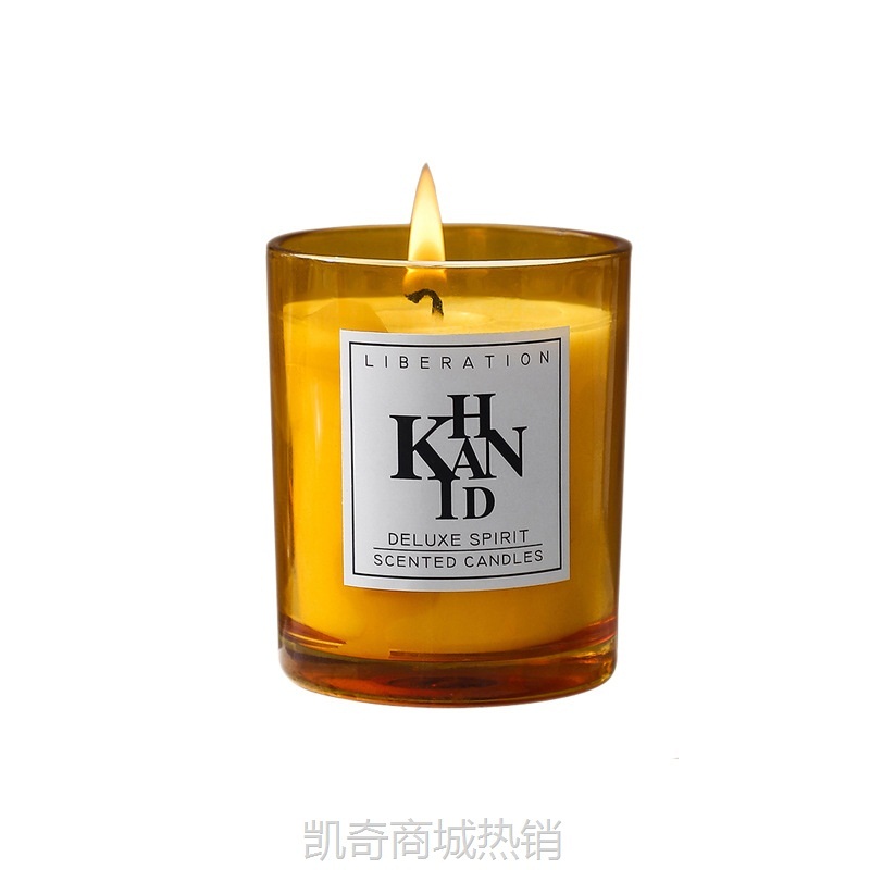 KHANID室内香薰蜡烛批发豆蜡小众礼物生日香氛伴手礼平安祝福蜡烛