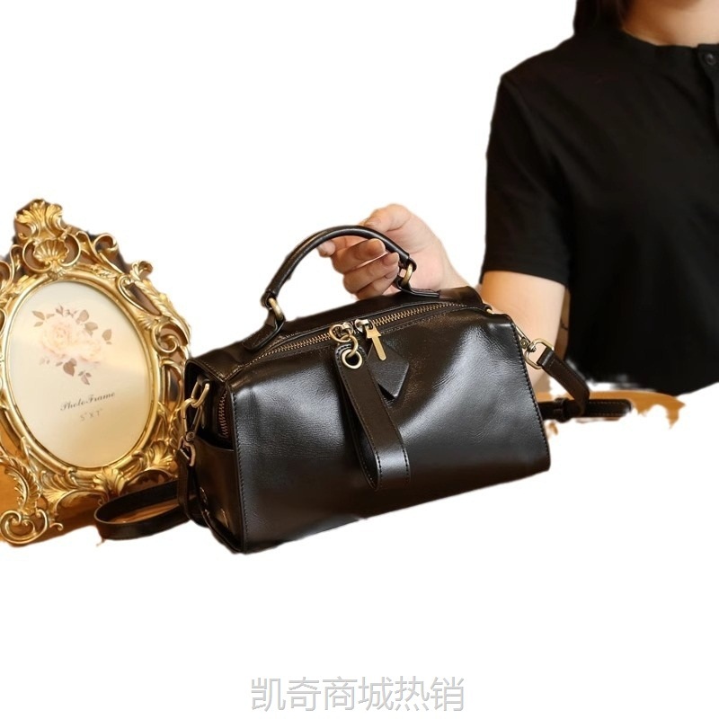 真皮女包2024新款包包女百搭小众高级感手提单肩斜挎包时尚设计感