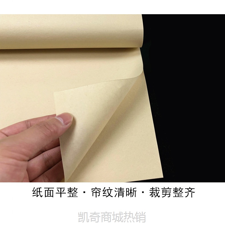 宣纸半生半熟生宣纸书法国画作品纸四尺仿古熟宣初学毛笔字练习用